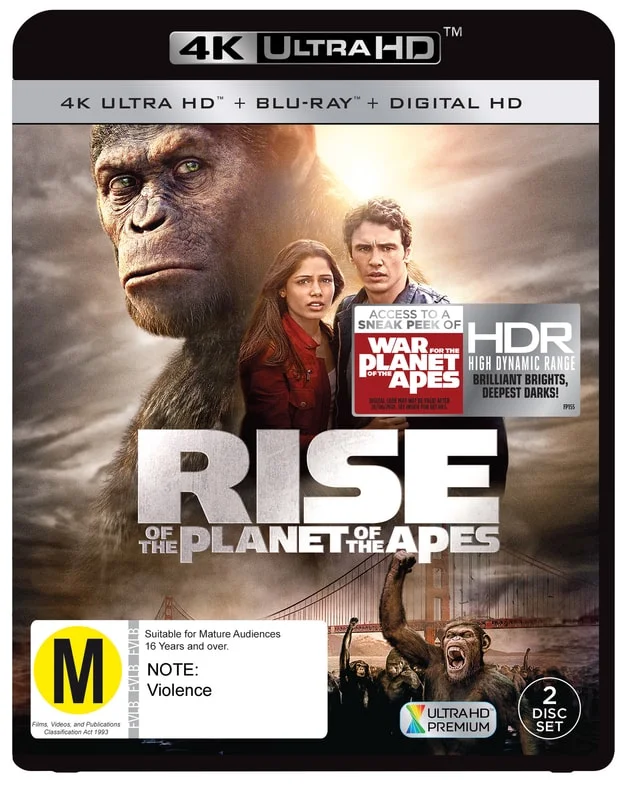 Rise of the Planet of the Apes 2011 Blu-Ray 4K HDR